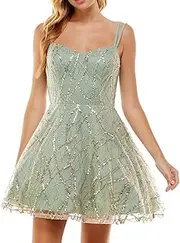 [City Studios] City Studio Womens Juniors Mesh Embellished Cocktail and Party Dress