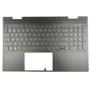 New For HP ENVY X360 15-EE 15-ED 15M-EE Palmrest Top Case with Backlit Keyboard