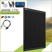 12V 400W Solar Panel Kit Mono Home Fixed Caravan Camping Charging PWM Controller