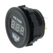 Hulk 4X4 Voltmeter 5-30V Dc Green LED 29mm - HU6640G