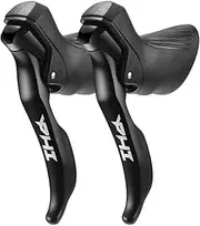 Road Bike Shifters 2X7/2X8/2X9/2X10/2X11 Speed Shifter Lever Brake Road Bike Front and Rear Derailleur Brake Lever with Cable Compatible for Shimano (2x10s Phi: Compatible R4600/5700/6700)