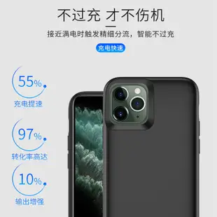 果粉家 帶支架行動充電殼iPhone 11 12 pro max XS XR X 6/7/8 PLUS軟膠邊框背蓋充殼