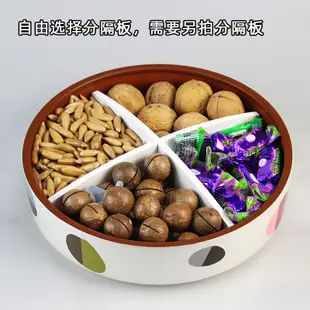 北歐輕奢風陶瓷儲物罐 帶蓋糖果盤 圓形桌面零食收納罐 (7.7折)