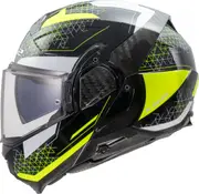 LS2 FF910 Advant II Astral Helmet, black-yellow, Size M for Men Black Yellow