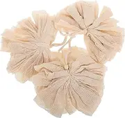 EPIGEIST 3pcs Natural Sisal Soap Saver Bag Face Body Cleansing Net Exfoliating Shower Pouf Foaming Cleanser Bath Loofah Light