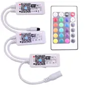 Wifi RGB / RGBW LED Controller DC12V With RF 24Key Remote Control RGB RGBW Light