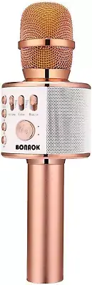 Wireless Bluetooth Karaoke Microphone,3-In-1 Portable Handheld Karaoke Mic Speak