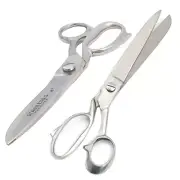 2 Tailor Scissors Set 8''+14'' Sliver Sewing Dressmaking Cutting Taylor Scissors