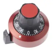 Atoms BT-81 CONTROL DIAL POTENTIOMETER KNOB 25mm Reliable & Stylish, White/Red