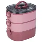 Microwave Safe Bento Box Lunch for Adults Capacity Three Layer with Portable