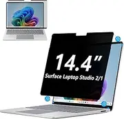 Adeway Privacy Screen Protector for Surface Laptop Studio 2/1 14.4 Inch, Magnetic Nano, Anti-Spy, Removable, Blue Light & UV Blocking, Anti-Glare