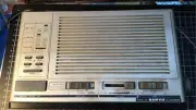 Vintage Sanyo RM 7100 Am/FM Radio Alarm Clock Made in Singapore