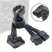 PCIE5.0 Two 8pin to 16Pin Cable 16AWG 12VHPWR for Graphics Card RTX4000 RTX4080