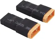 OliYin 2pcs XT90 Male to Traxxas TRX Female No Wire Adapter for RC Power Supply(Pack of 2)