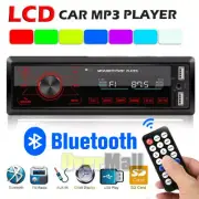 Single Din Digital Media Receiver Bluetooth Car Stereo Phone USB AM/FM Radio USA