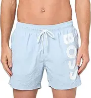 [BOSS] Men's Standard Octopus Swim Trunk, Niagara Mist, Medium
