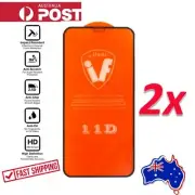 2 X Apple iPhone XS XR 11 PRO MAX Tempered Glass Screen Protector Full Cover