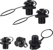 4 Pcs Inflatable Boat Air Valve, Replacement Inflatable Boat Valve Plug, One-Way Air Valve for Inflatable Boat, raft, Rubber Dinghy, etc