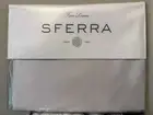 Sferra Marialva Cotton Silk Fitted Sheet, Queen Ivory 60% cotton 40% silk