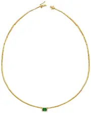 Sabrina Designs 14K 0.70 ct. tw. Diamond & Emerald Necklace