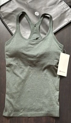 Lululemon ebb To Street Tank Smoked Spruce Sz 10 NWT