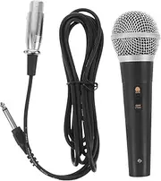 WESIEVYA Dynamic Microphone Karaoke Mic with Cable Moving Coil Replacement for Speaker Pop Filter Windscreen Easy to Use Versatile for Singing Gaming Public Speaking Business Conferences