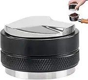 53mm Coffee Distributor & Tamper,Dual Head Coffee Leveler Compatible with Breville 54mm Portafilter, Adjustable Depth- Professional Espresso Hand Tampers(Black)