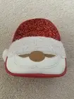 Bath & Body Works Santa Claus Red Glitter Bag Makeup Cosmetic Sparkle NEW