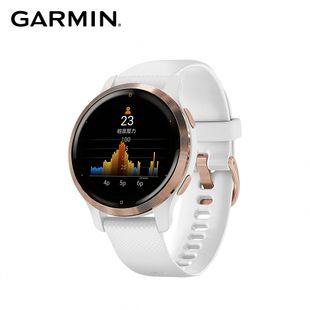 【GARMIN】VENU 2S AMOLED GPS 智慧腕錶 純白玫瑰金