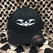 NEW Valken Paintbal V-Logo Flexfit Hat - Black/White - L/XL