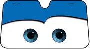 Car Windshield Sunshade Eyes, Cartoon Eyes Car Sun Visor, Car Sun Visors for Windscreen, Front Window Sunshade for Car, Foldable Aluminium Foil Windshield Sunshade Anti-UV, Heat Protection
