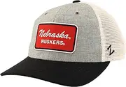 Zephyr Unisex Adult NCAA Officially Licensed Snapback Dylan Patch Brick Hat, Heather