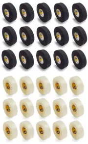 Howies Hockey Tape 15 Clear Shin Pad Tape / Black Cloth Stick Tape (30 pack)