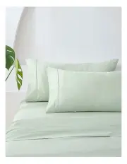 [Essn] 500TC Cotton Sateen Standard Pillowcase (Twin Pack) in Sage