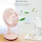 1 Set 500mah Desk Fan Stable Base Energy-saving Low Noise Mini Table Fan Long