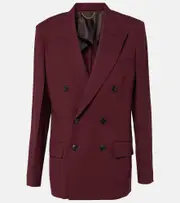 [Victoria Beckham] Victoria Beckham Oversized double-breasted blazer AU 12 burgundy