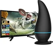 DESIVO TV Antenna-TV Antenna Indoor for Smart TV Indoor, Local Channels,Digital Antenna for Smart tv Indoor, 600+ Miles Long Range HD TV Antenna,Support All TV