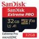 SanDisk ExtremePRO microSDHC UHS-I(V30)(A1) 32GB 記憶卡[公司貨]