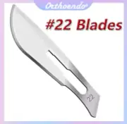 Sterile Surgical Scalpel Blades #22 Carbon Steel Dental Medical Disposable Blade