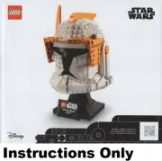 LEGO INSTRUCTIONS ONLY COMMANDER CODY HELMET 75350 New from set book manual