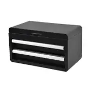 Craftright Matte Black 2 Drawer Mini Tool Chest