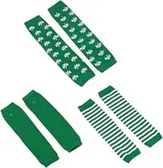 [WRITWAA] 3 Pair Party Long Gloves Patrick's Day Festival Mitten Elastic Comfortable One Size Fashion Accessory