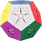 Willking Megaminx stickerless 6x6 Cube Pentagonal Speed Cube Dodecahedron Puzzle Toy