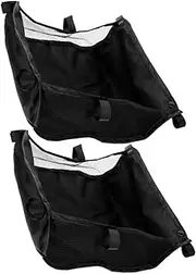 Garneck Stroller Storage Bag Set Mesh Cargo Net Underseat Basket for Diapers Toys Snacks Stroller Caddie
