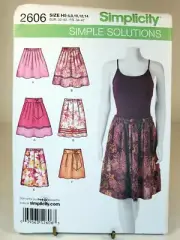 Pattern Misses Skirts Pull On Two Lengths Size 6-14 Simplicity 2606