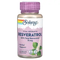 在飛比找iHerb優惠-[iHerb] Solaray 白藜蘆醇，75毫克，60粒