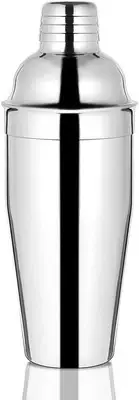 Bar Cocktail Shaker, 24 oz Martini Shaker Drink Mixer with Built-In Silver