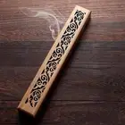 Incense Holder Wood Incense Stick Holder Burning Incense Box Burner Ash Catcher.