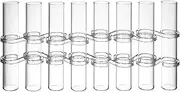 Hanging Planter Test Tube Vase Glass Bud Vases for Flowers Desktop Hydroponics Vase 15x2.5cm Terrarium Flower Pots Container for Home Office Flower Arrangement Decor Indoor Hanging Planters