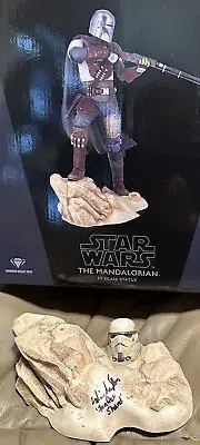 SIGNED by Ming-Na Wen Ltd Ed Star Wars Premier Collection Mandalorian MK1 Statue